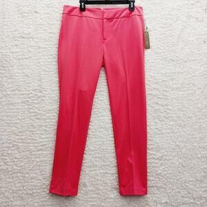 Pants Size 12 Dress Coral Coquette Aesthetic Office Careerwear Chic Travel NWT